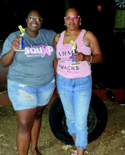 2024 King of Tha Hill Team Domino Tournament 2nd place, Myranda Jones and Rhonda Sanders. Courtesy photo