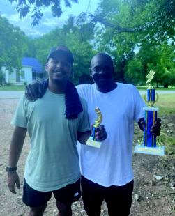 2024 King ofTha Hill Head-to-HeadDominoTournament1st place, Randy Morris and Keandre Morris. Courtesy photo