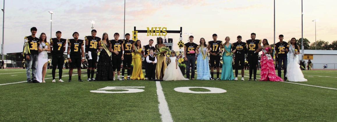 Pictured left: Mason Campbell and Luciana Doublass were crowned KHS 2024 HOCO King and Queen, respectively. Pictured right: KHS HOCO Ccourt. Photos by Summer Bryant