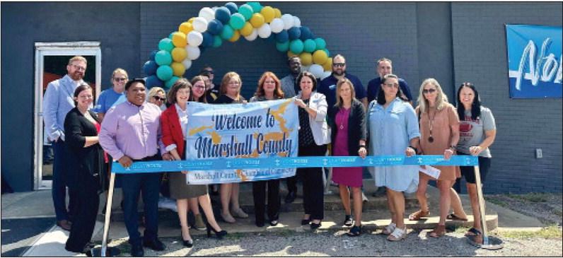 Courtesy photo The Marshall County Chamber of Commerce held a ribbon cutting ceremony to celebrate the opening of The Lighthouse Behavioral Wellness Center's new location.