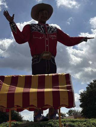 Big Tex welcomes visitors to the Texas State Fair. Tom Stewart