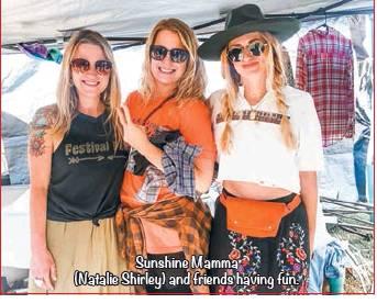 Sunshine Mamma (Natalie Shirley) and friends having fun.