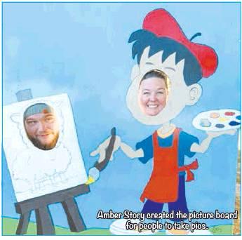 Amber Story created the picture board for people to take pics.