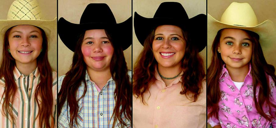 This year's Rodeo Royalty candidates are Paisley Dean, Checotah Blood, Bri Harkins and Reece Gay. Courtesy photo