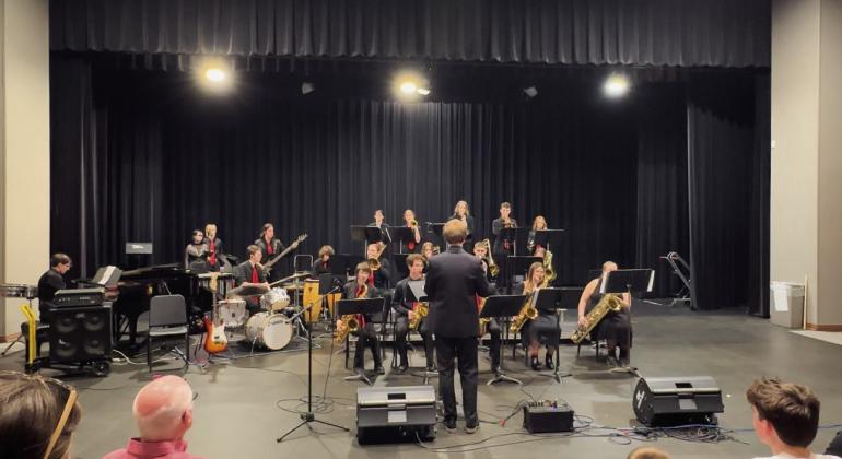 The Kingston HS Jazz Ensemble traveled to Oklahoma Christian University on Tuesday, April 22 and competed at the OSSAA State Jazz Contest. They received straight 1’s and a very impressive 4th place finish. Liam McElroy, Charlotte Calvert and Gabriel Harrison made the OBA All-Star Jazz Band. Liam McElroy, 1st Chair Drum Set and 1st Alternate Piano; Charlotte Calvert, Lead Trumpet and Gabriel Harrison, 5th Trumpet. Courtesy photo