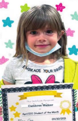 Madill ECC Students of the Month