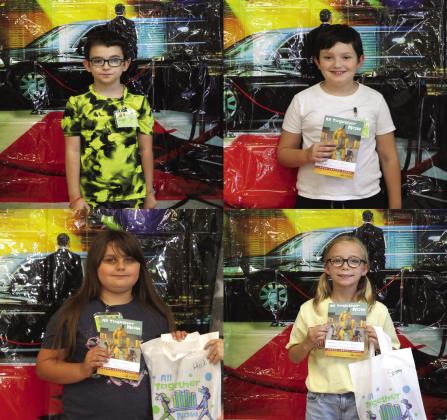 The top readers in the second grade to sixth grade category were Angel German, Connor Bardin, Heidi Neeley and Sammie Brown. Courtesy photo