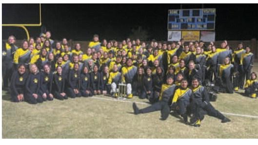 Thirteen high school band members and 27 from the middle school band gained a spot in the SCOBDA all-district honor band. Eighty-five percent of the Madill jazz group made the SCOBDA all-district jazz band. Courtesy photo