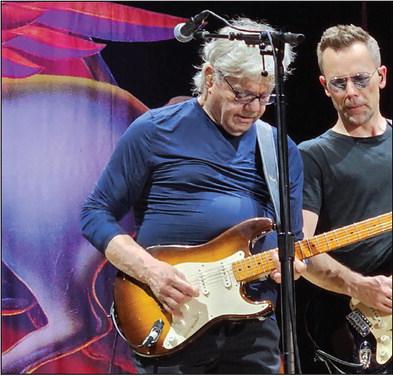 Steve Miller playing on his Les Paul guitar that his godfather, Les Paul made him earn. Charles White