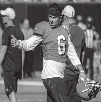 Baker Mayfield was traded from the Cleveland Browns to the Carolina Panthers. Will he find the same success as he did with the Browns? Photo courtesy of Erik Drost and Flikr