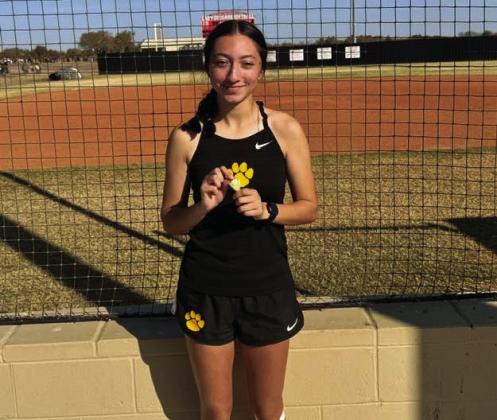The Madill boys Cross Country team, pictured left, qualified for state by taking 3rd place at the regional meet and Yadira Barbosa, pictured right, also qualified for state by taking 2nd. Courtesy photos