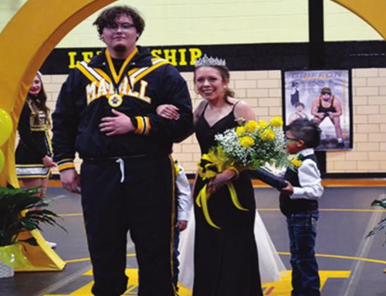 Madill Wrestling Homecoming King and Queen