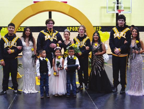 Madill Wrestling Homecoming King and Queen