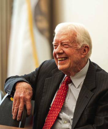 Carter spoke at multiple political events well into his 90s. Courtesy photo