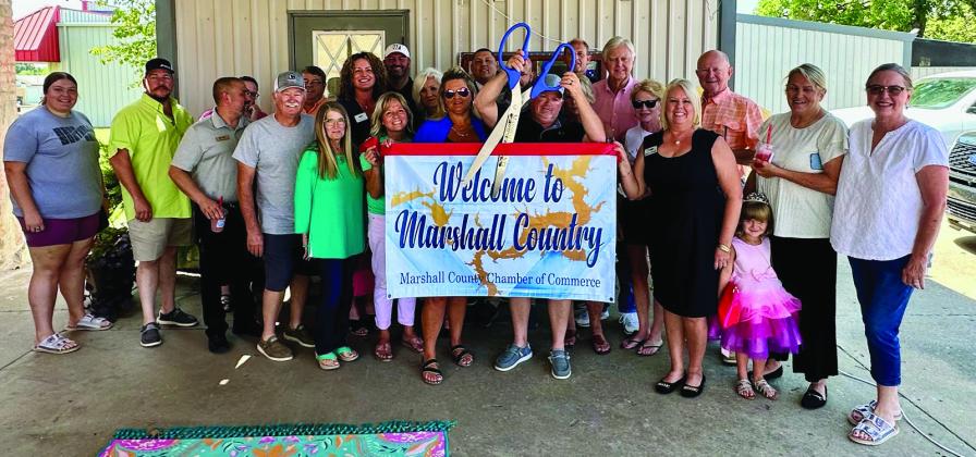 The Marshall County Chamber of Commerce held a Ribbon Cutting ceremony on August 1 to welcome Texoma Nutrition. Courtesy photo
