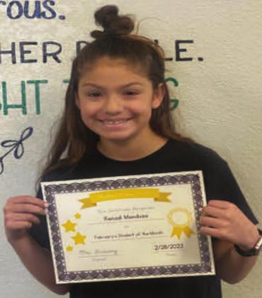 MES Students of the Month