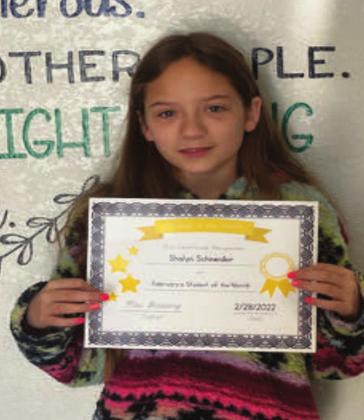 MES Students of the Month