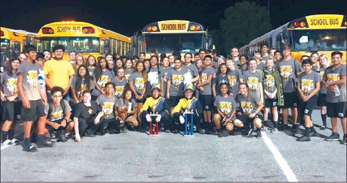 Courtesy Photo On October 5, the Madill Band competed in the Chickasaw Band Extravaganza in Tishomingo. The band placed 1st in their division in parade competition and 2nd in their division in Field Competition. The band will compete next at the OSSAA Regional Marching Contest in McAlester.