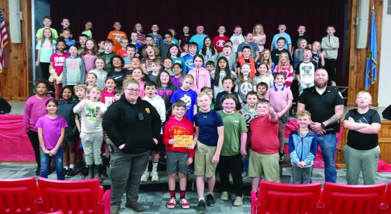 The Kingston Elementary 3rd grade class raised money for the Kingston Animal Shelter. Courtesy photo