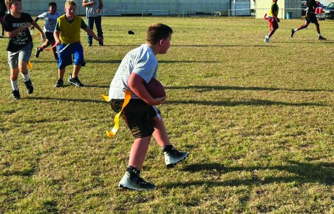 Many Madill student athletes attended the Wildcat Football Camp July 22 through July 26. They learned the basics of football and received their uniforms. Courtesy photos