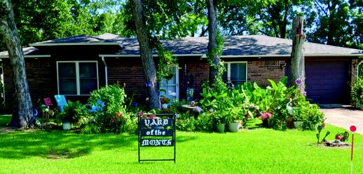 Vicky Minter was voted The Madill Rose Garden Club's July Yard of the Month. Jayson Pruitt