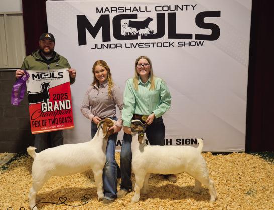 Champion pen of two goats- Madison Zaber