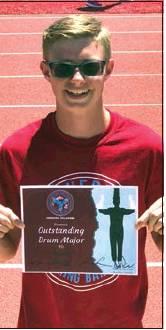 Middle: Mateo Fajardo received Overall Outstanding Drumline Member.