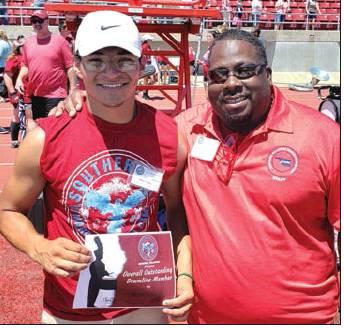 Left: Rayne Adams also received outstanding Drum Major