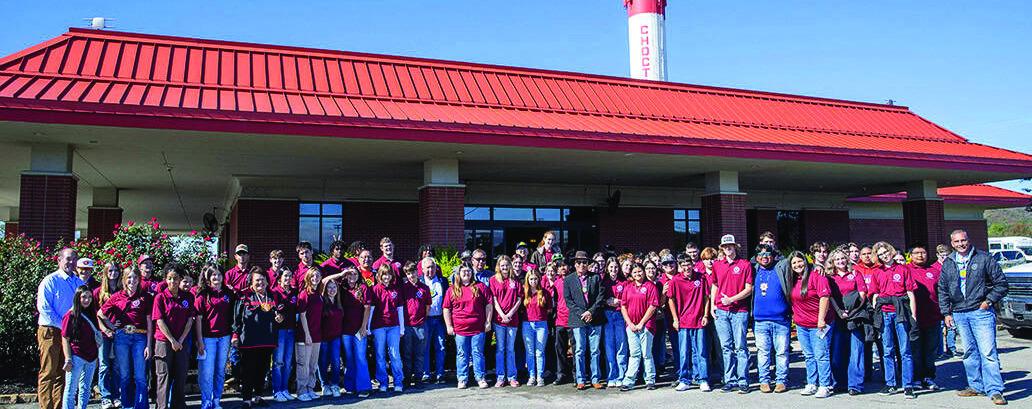 Current YAB students pose for a photo with Tribal Council. Photo by Christian Toews