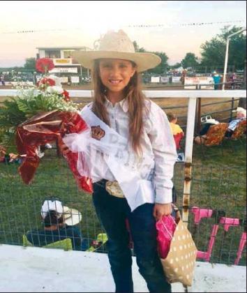 Courtesy Photo Tillie Chapa was named Princess of the 73rd Madill Rodeo. All the queen contestants received 10% of their total sales. The Queen and Princess also are crowned, and receive a buckle, and several sponsor gifts.