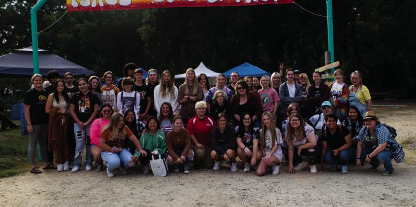 Kingston High School Art Teacher Thelma Scribner brought her art class to the Firefly Festival. Courtesy photo