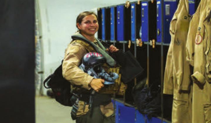 Miranda Bray, a Marshall County resident, makes up the three percent of female fighter pilots in the Air Force. Courtesy photo