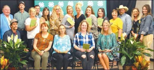 Courtesy Photo 4-H Volunteers were recognized for their service to the Marshall County 4-H program. They include: (back row) Fred Stanley, Scott Davis, Regina Sorrell, David Sorrell, Teresa Hughes, Tanya Cantrell, Kelly Hunt, Christa Chapa, Kayla Arnold, Michelle Harper, Merrily Shelby, Deven Hunt, Tania Whitman, Anna Taylor (front row) John Rago, Shawn Idell, Linda French, Kay Lynn Johnson, and Leesa Stanley.