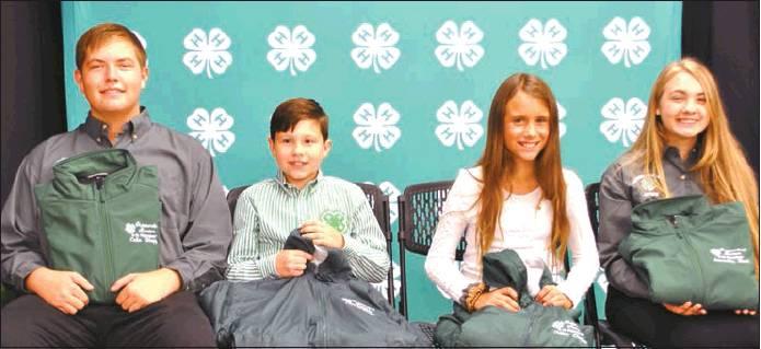 Courtesy Photo Cole Stepp and Samantha Hunt were named Senior Outstanding Members, and Tillie Chapa and Jackson Harper were named Junior Outstanding Members.
