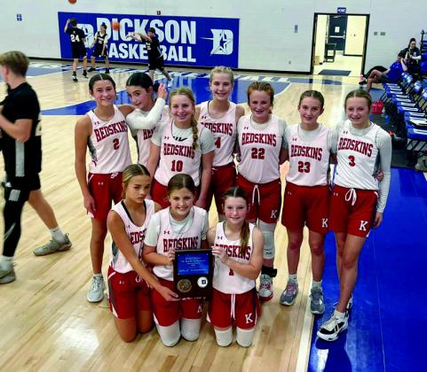 Courtesy photo The KMS 7th grade girls took over the Dickson Tournament and left the champions.