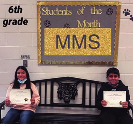 Madill students of the month