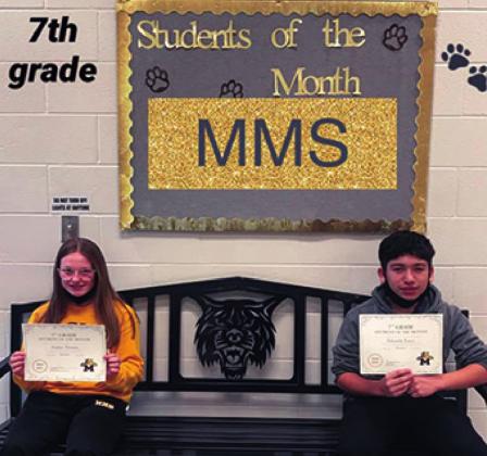 Madill students of the month