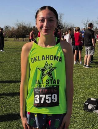 MHS student Yadira Barbosa ran in the OK/ARK Dual on November 16. She placed 28 out of 56 with a time of 20:13.59. Courtesy photo