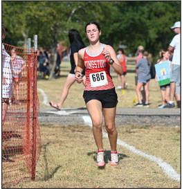 Freshman Avery Ludrick took 11th place with a time of 14:15. Courtesy photo