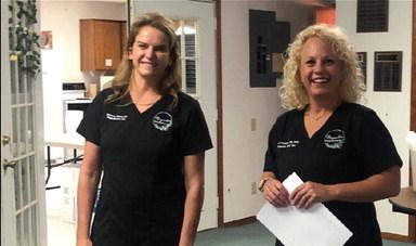Brittany Ballard and Kelley Jo Patzke with Magnolia Med Spa. Courtesy photo