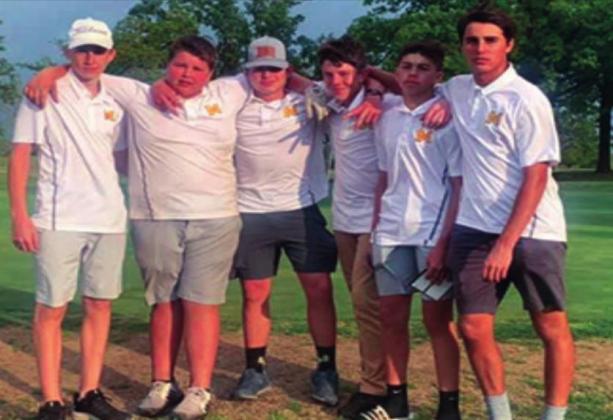 The Madill Boys’ Golf Team may not have advanced to the State competition, but they made Coach Potter and everybody proud with their hard work and improvement. Courtesy photo
