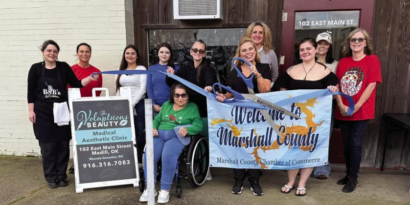 The Marshall County Chamber of Commerce held a Ribbon Cutting Ceremony for Voluptuous Beauty. Courtesy photo