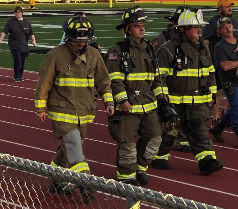 On September 11,2024, to commerate the tragedy that occurred on September 11, 2001, local fire departments and law officials did a two-mile walk/stair climb. Courtesy photos