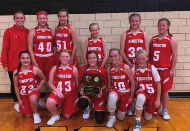 Kingston 6th grade girls basketball take first place