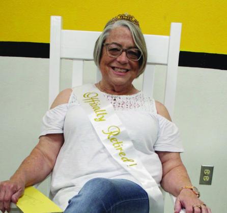 Sandee Wesmoreland retired after 10 years in the Madill school system. Summer Bryant