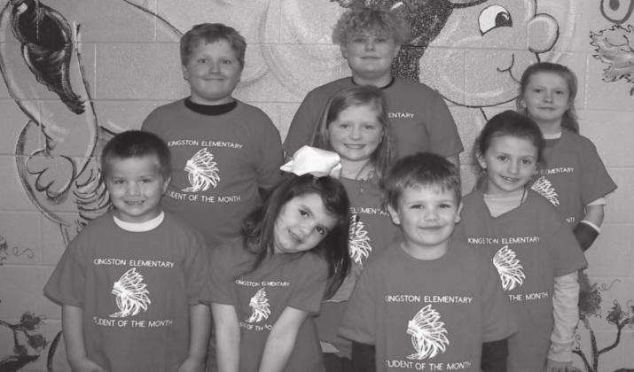 Kingston March Students of the Month. Pre K – Mavrick Bridgeman, Pre K - Hayven Glenn (February Student of the Month), Kindergarten – Jaxson Amix, 1st Grade – Brylee Hockersmith, 2nd Grade – William McDonald, 3rd Grade – Brinlee Roberts, 4th Grade – Halo Wininger, and 5th Grade – Devon Hatfield. Courtesy photo