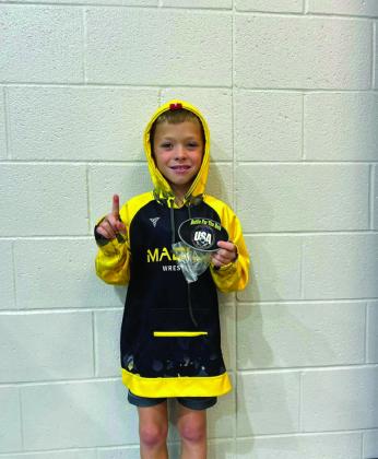 The novice group in the Madill Takedown Wrestling brought home many medals in the Lawton meet and the Tuttle Meet. Courtesy photos