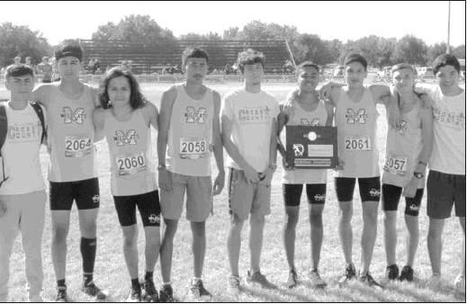 Photo by Brandon Jacks - Madill Public Schools The Madill varsity boys team won the Class 4A regional in Waurika on Oct. 19. Boys photo: (lr) Juan Hernandez, Brandon Serrano, Sergio Hernandez, Miguel Duran (individual champion), Brodie Tull, Anthony Sanchez, Diego Ibarra, Chris Bennett and Gael Salinas. The boys’ team will compete in the state tournament in Shawnee.