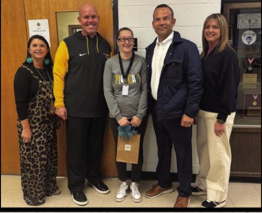 Danielle Pruitt was named MHS Support Staff of the Year.