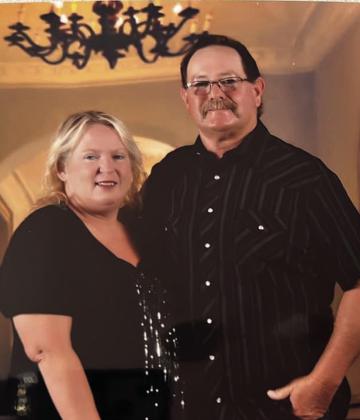 Rhonda Whitsett, pictured with her husband, is the Clerk and Treasurer for the Town of Oakland. Courtesy photo